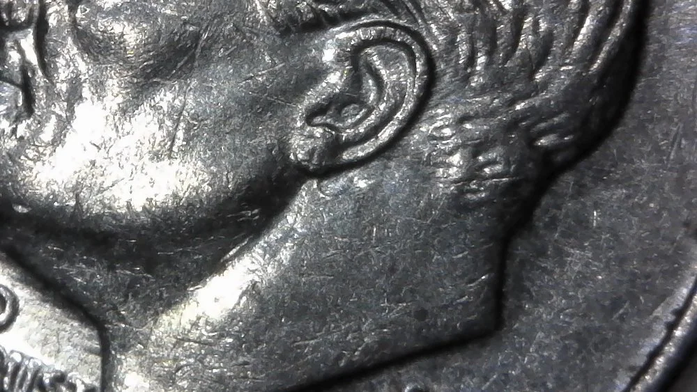 2000--P-Roosevelt-Dime-With-Die-Clash-Remnants-I-Think?